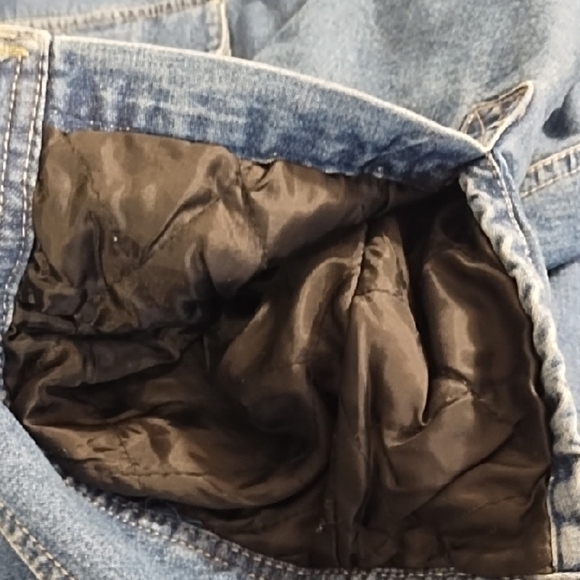 Blue Denim Barn Jacket Lined Utility Coat - Picture 12 of 15